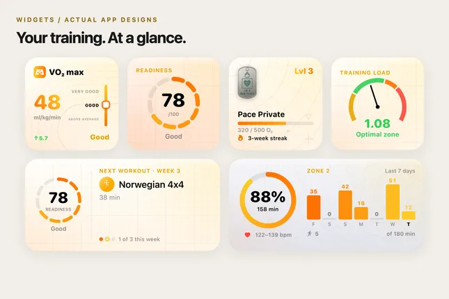 Optional widgets feature visual