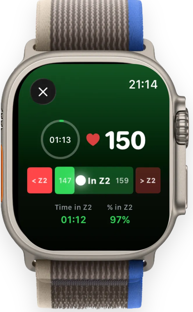 VO2 Maximizer Zone 2 training on Apple Watch